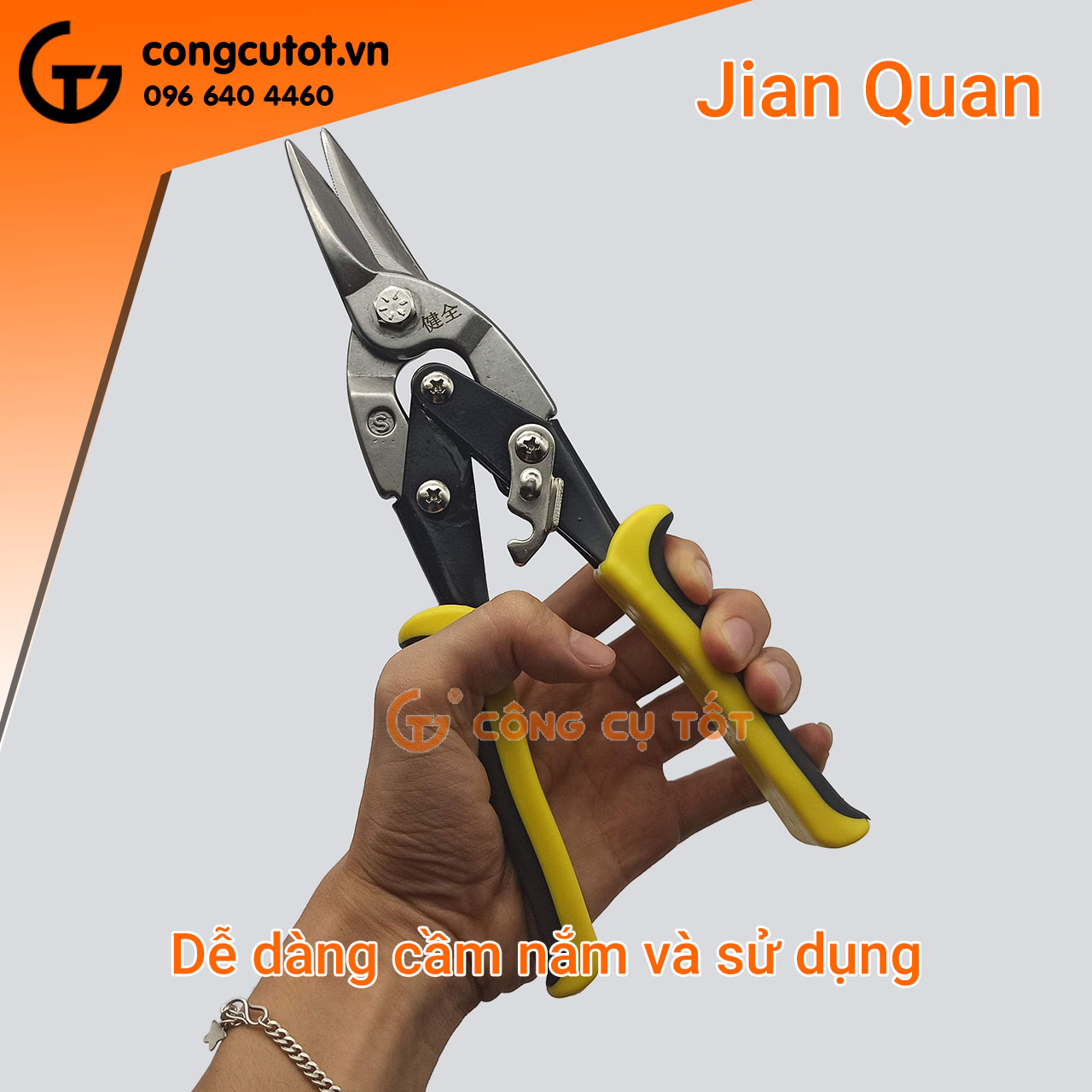 Kéo cắt tôn, cắt thạch cao 250mm