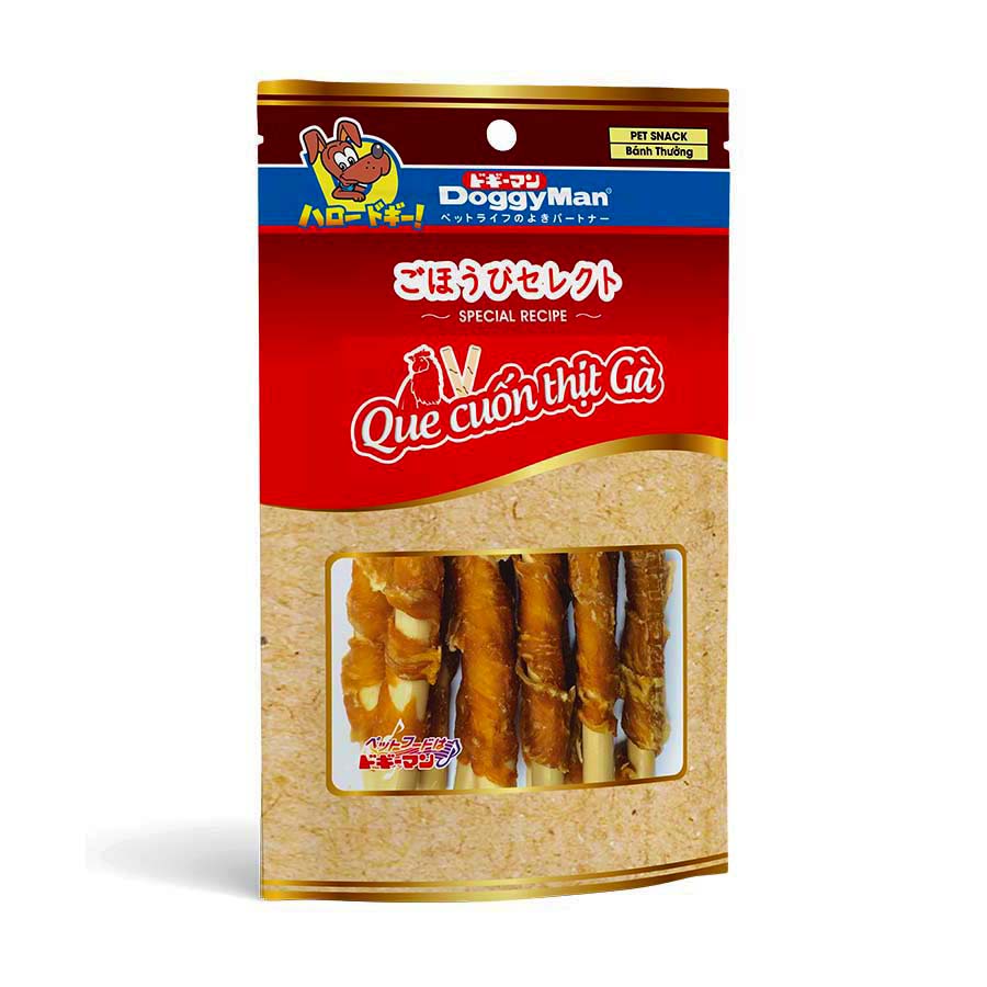DoggyMan Que cuộn thịt gà cho chó các loại - Petemo Pet Shop