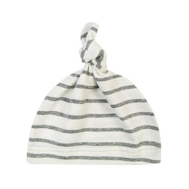 Mũ thắt nút chất cotton co dãn 4 chiều cho bé 0-4 tháng