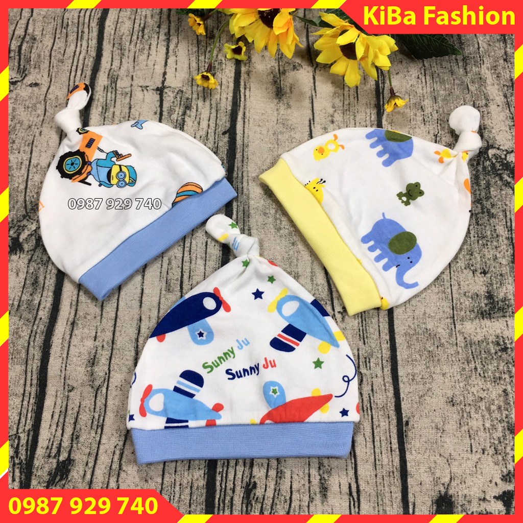 [HÀNG ĐẸP ] Combo 3 chiếc Mũ nón sơ sinh chất nỉ cho bé (0-6 tháng) MSS - TK060 - Ảnh + video thật (Giao màu ngẫu nhiên ) mũ sơ sinh đồ sơ sinh cho bé