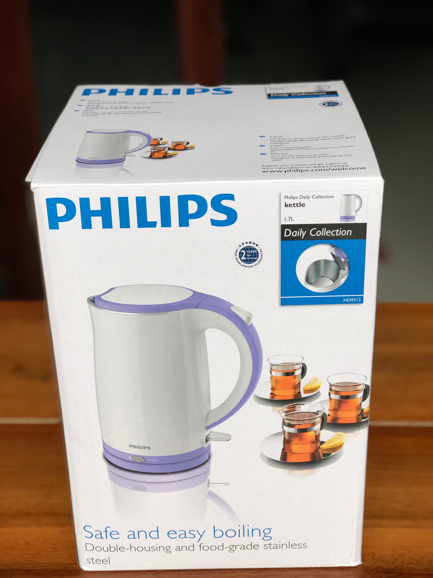 Bình siêu tốc Philips 1.7 lít HD9312
