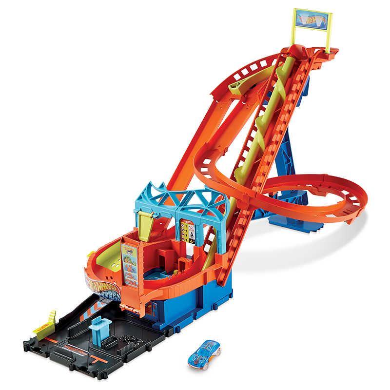 Mô Hình Đồ Chơi Hot Wheels Bộ Tàu Lượn Siêu Tốc HDP04