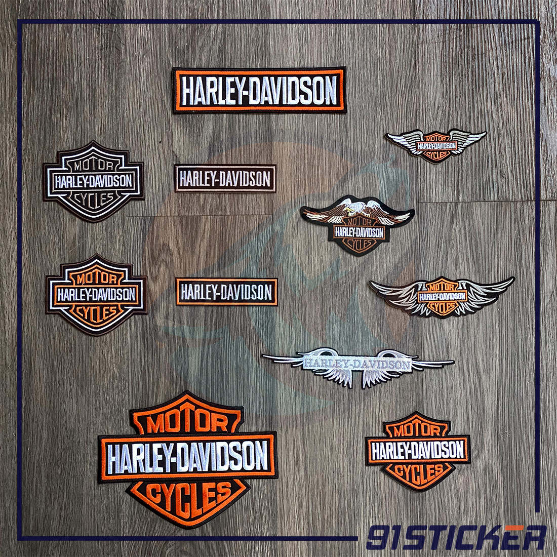 PATCH ủi áo HARLEY cho AE chơi hệ BIKER, MOTOR nhóm 1
