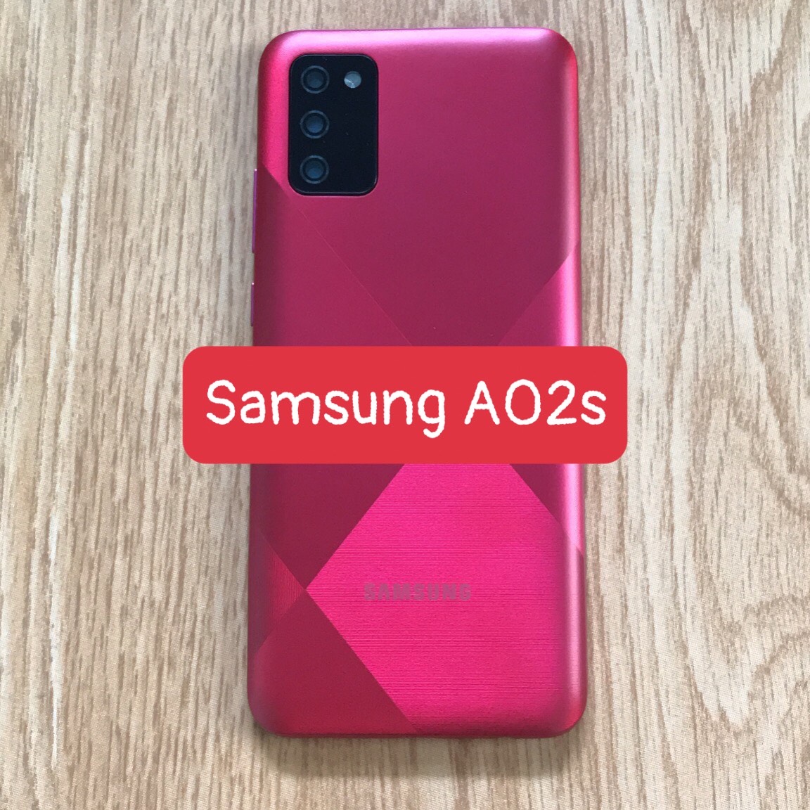 Bộ xương vỏ samsung A02s zin( kèm kính camera)