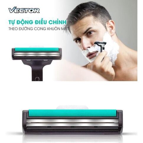 Vỉ 2 Lưỡi Dao Cạo Râu Gillette Vecto