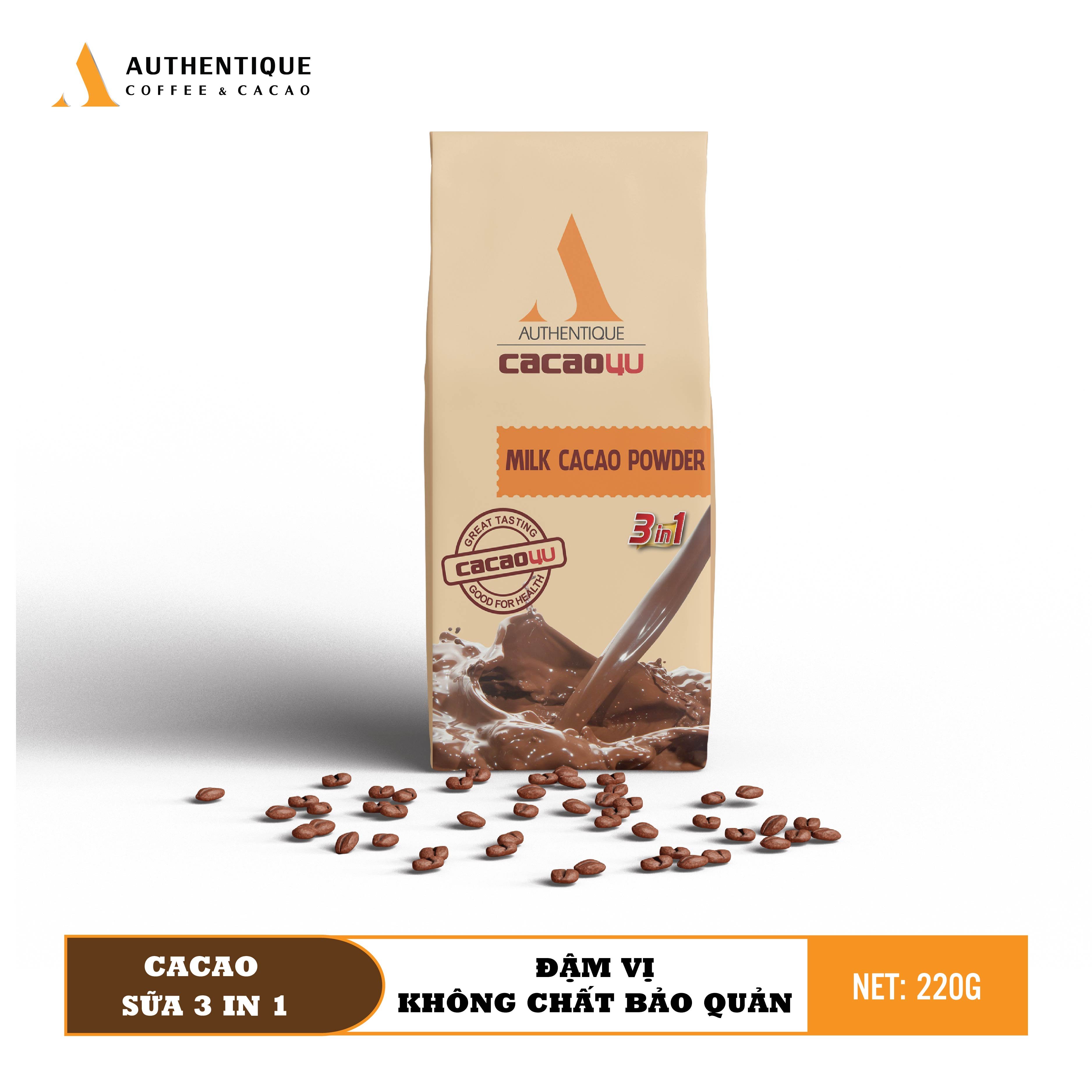 Bột Cacao sữa 3IN1 - Tiện dụng cho người bận rộn - Thơm ngon