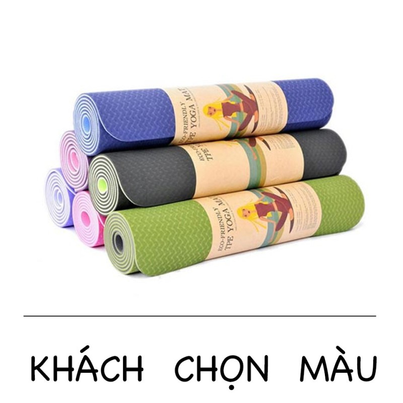 Bảng giá THẢM TẬP YOGA TPE CAO CẤP 2 LỚP 6MM