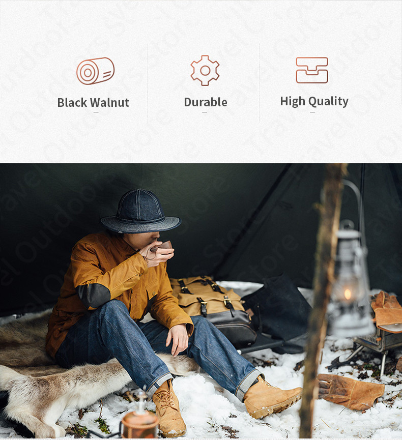 Cốc gỗ Glamping Walnut Cup Naturehike NH20SJ031