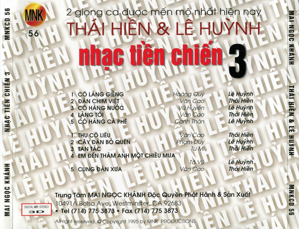 [MDCD] Bộ 4 CD Lê Huỳnh
