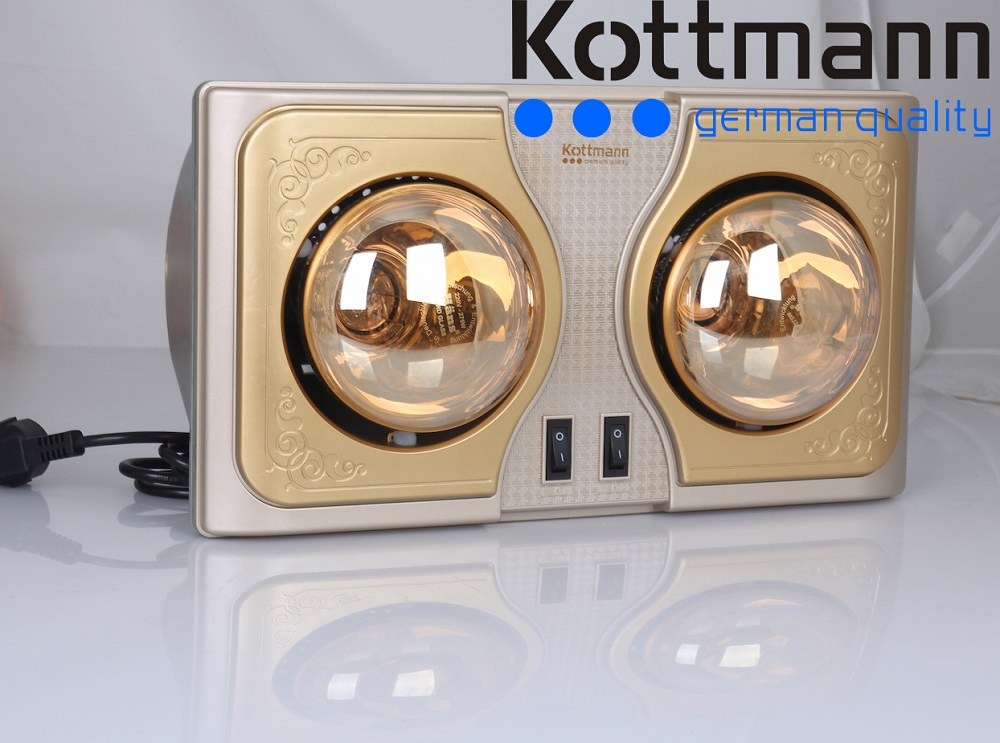 {Free Ship+Lắp Đặt } Đèn sưởi 2 bóng treo tường Kottmann – K2BH