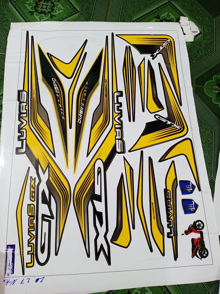 tem rời luvias GTX vàng đen