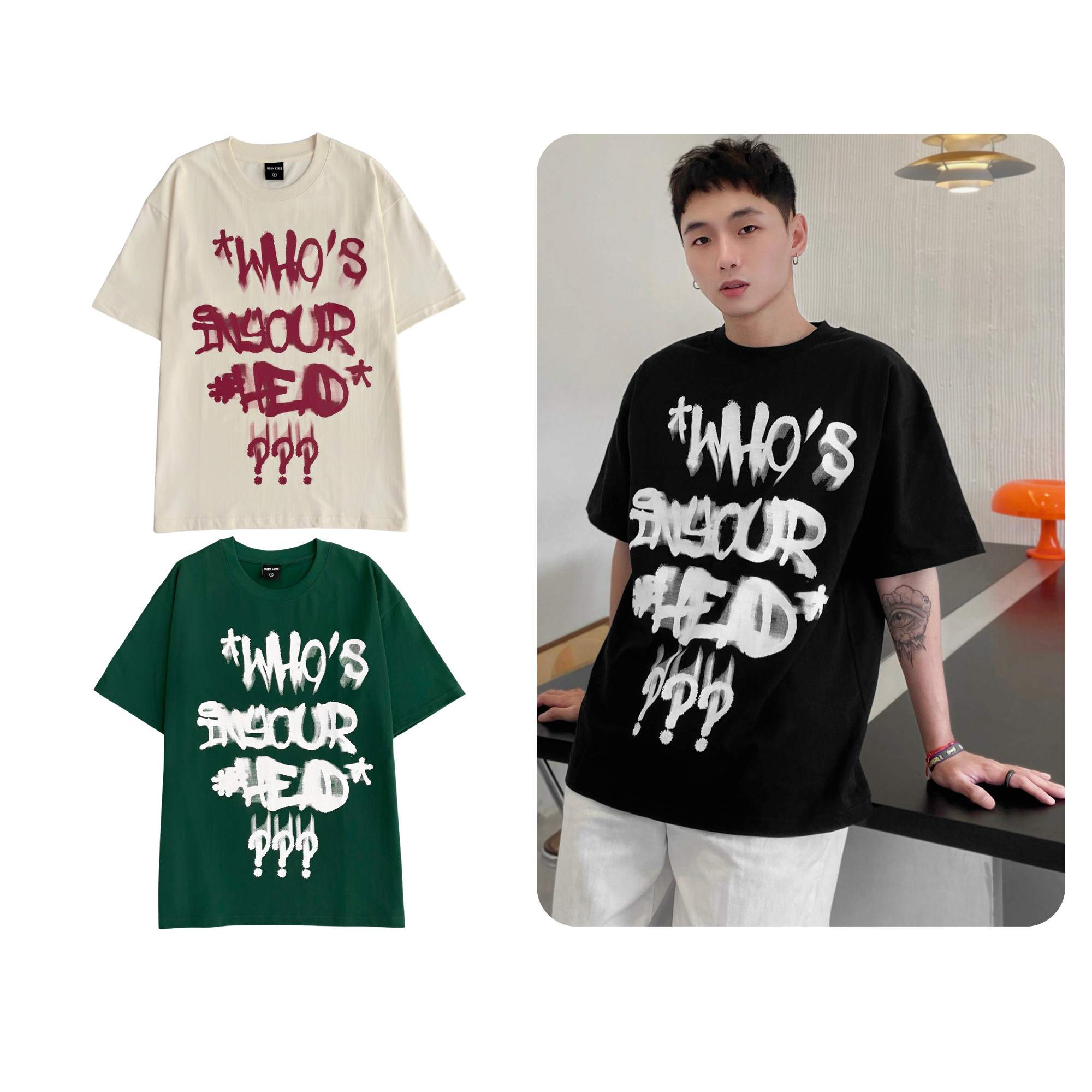 Áo thun oversize odin club your head, áo thun oversize unisex nam nữ, brand odin club
