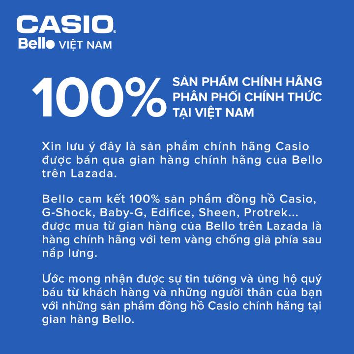 Đồng hồ Casio Nam AE-1200WHD-1A chính hãng giá rẻ - Bảo hành 1 năm - Pin trọn đời