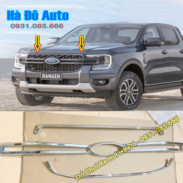 Ốp mặt ca lăng ranger 2022 2023 - ốp trang trí mặt ca lăng ford ranger 2022 2023