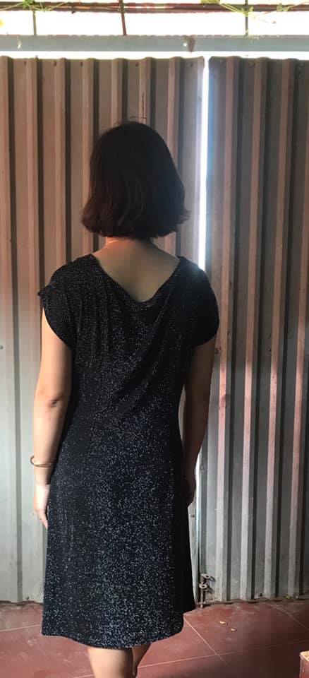 Rập Giấy DC024 - Đầm xoắn eo lệch