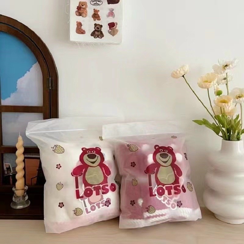Sét 2 khăn tắm + khăn mặt gấu hồng LOTSO