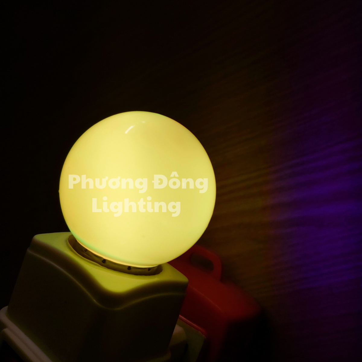 Bóng LED Chanh tròn 1W Đổi màu tự động