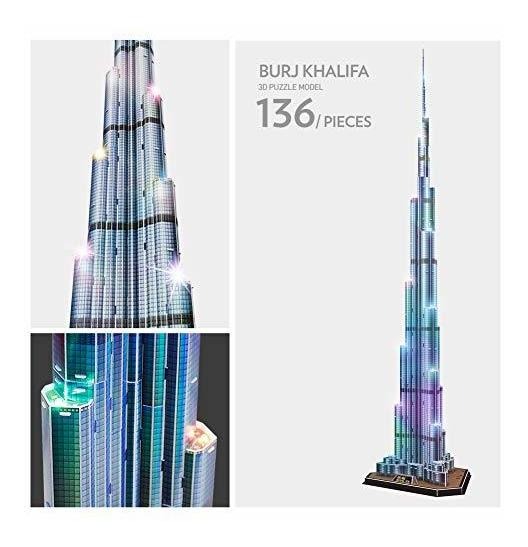 Mô hình giấy 3D CubicFun - Led Burj Khalifa L133h
