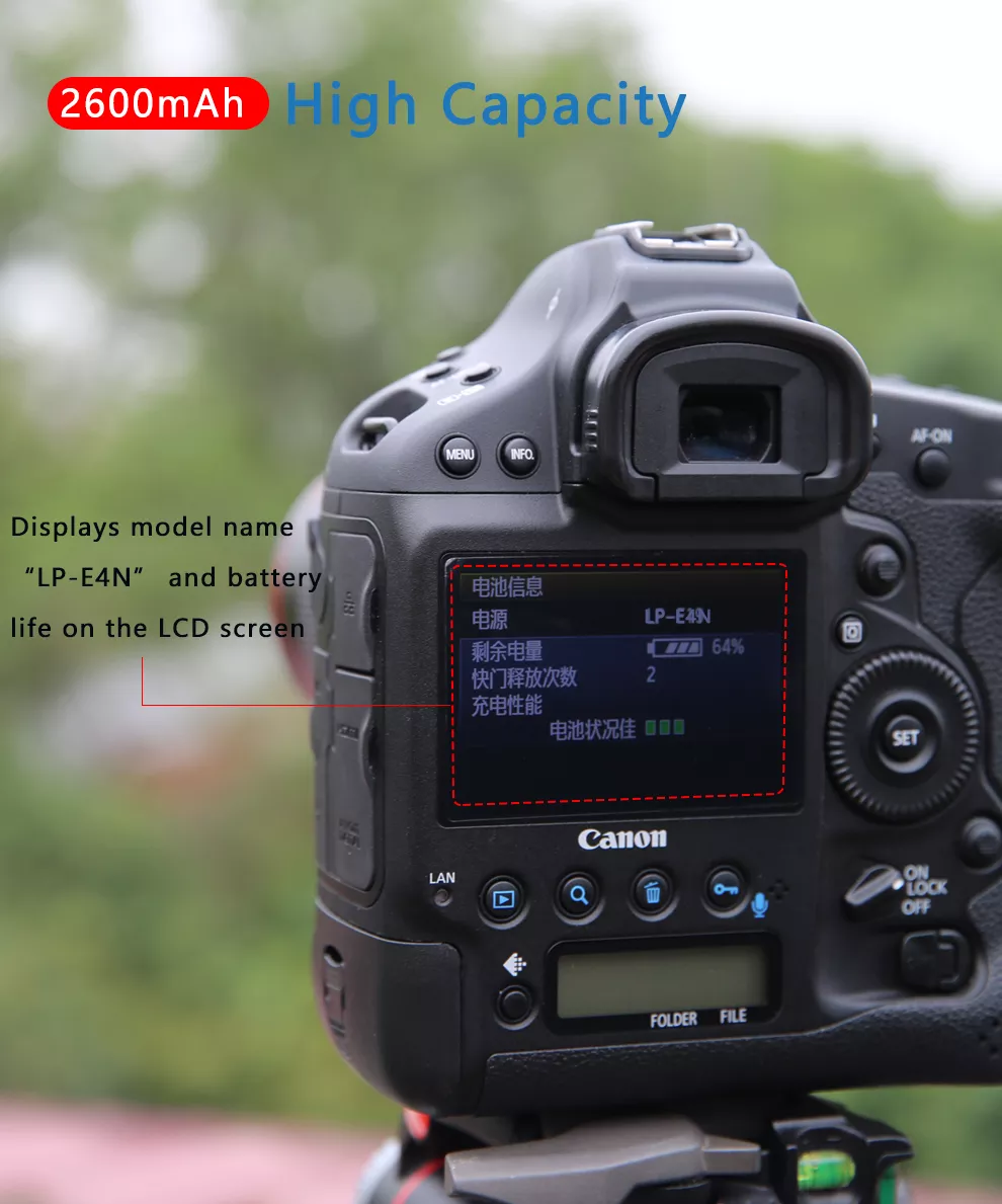 LP-E19 LP-E4 Canon | Pin và sạc máy ảnh KINGMA mã E19 E4 E4N LP-E19 LPE19 LP-E4 LPE4 LP-E4N LPE4N cho CANON EOS 1Dx 1Ds R3