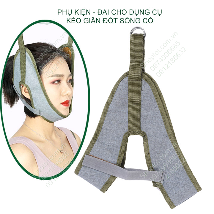 Đai cho dụng cụ kéo giãn đốt sống cổ, vật liệu vải dù DAIKC01