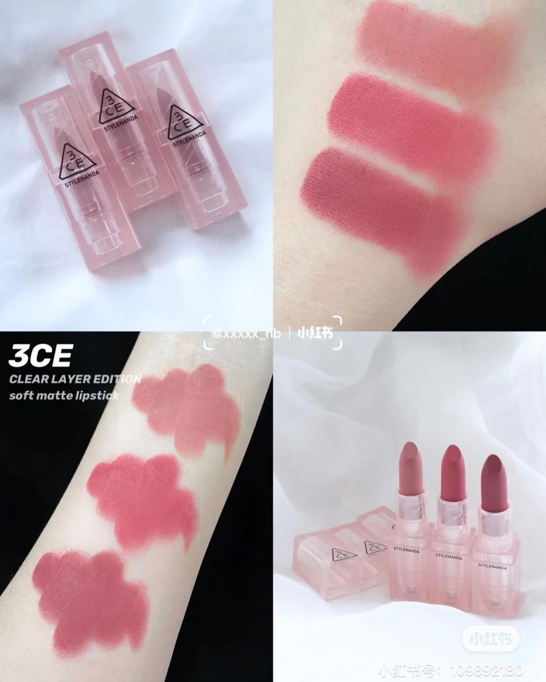Son lì 3CE Clear Layer Warm & Cool New Collection 2021