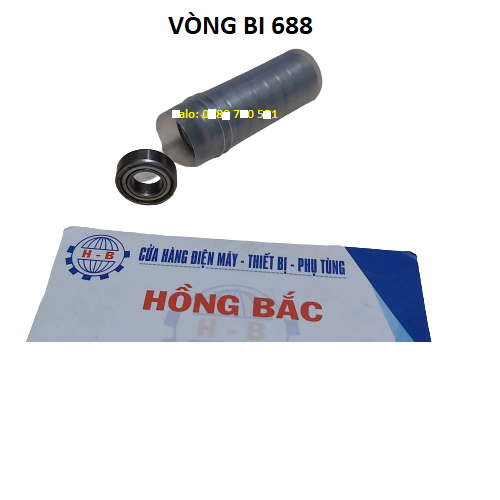 02 Vòng bi 688 RBI - Vòng bi thay thế cho bạc quạt