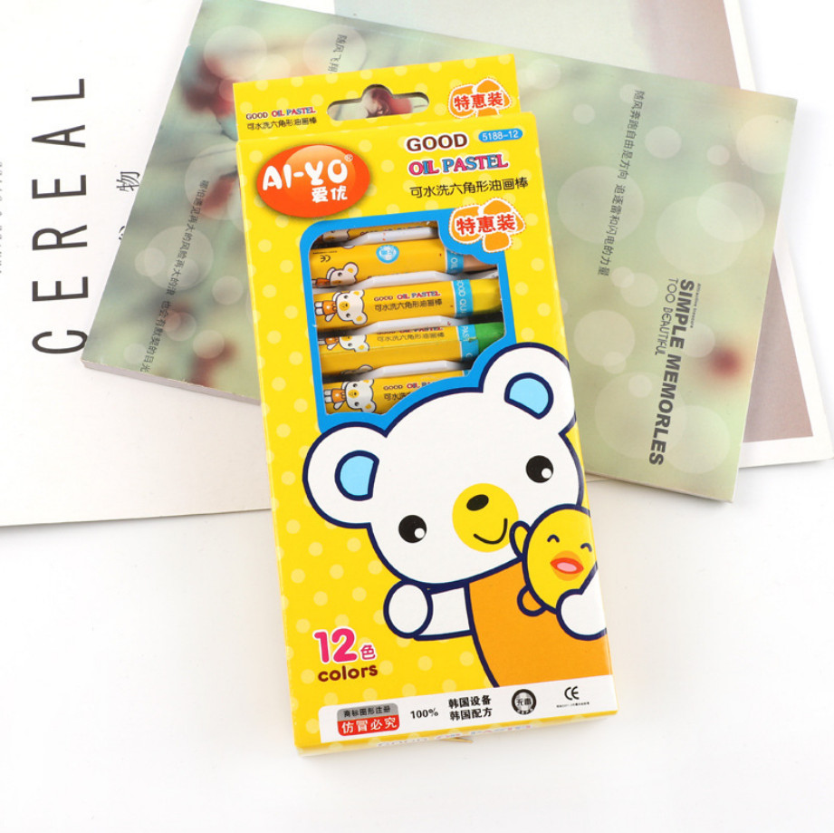 Bộ 12 bút sáp màu cho bé