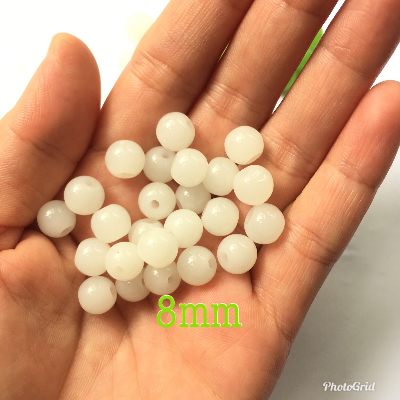 Hạt đá màu trơn size 8-10mm