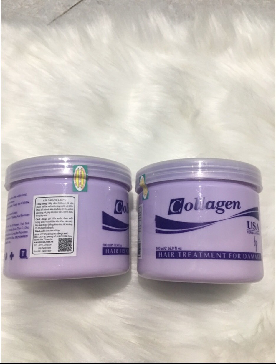 Hấp dầu phục hồi tiwan Collagen sp 500 ml