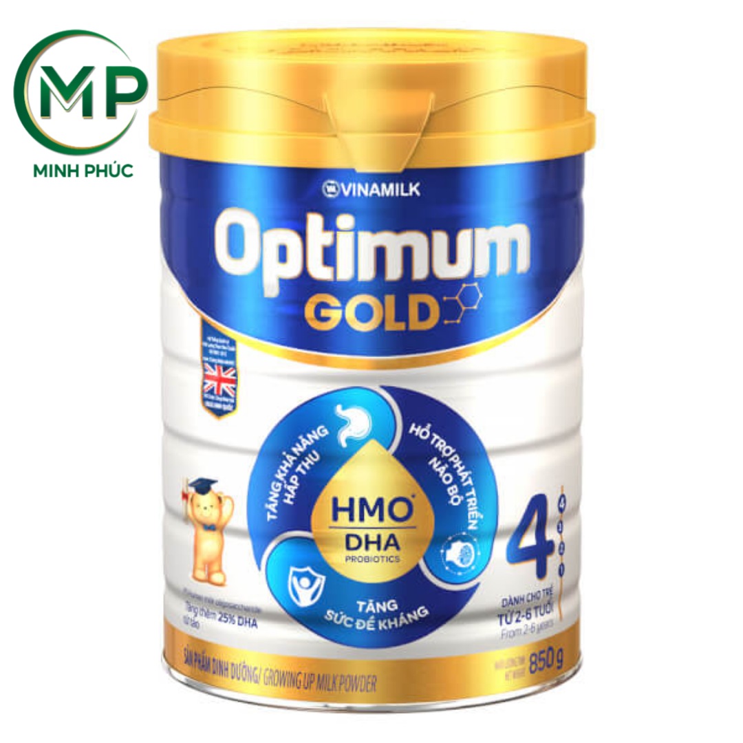 Sữa Optimum Gold 4 HMO 850g trẻ từ 2 6 tuổi hsd 5 2024