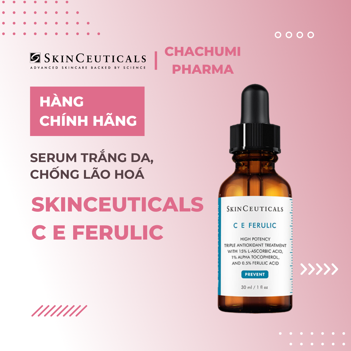 Serum C E Ferulic Skinceuticals Serum Trắng Da, Chống Lão Hoá