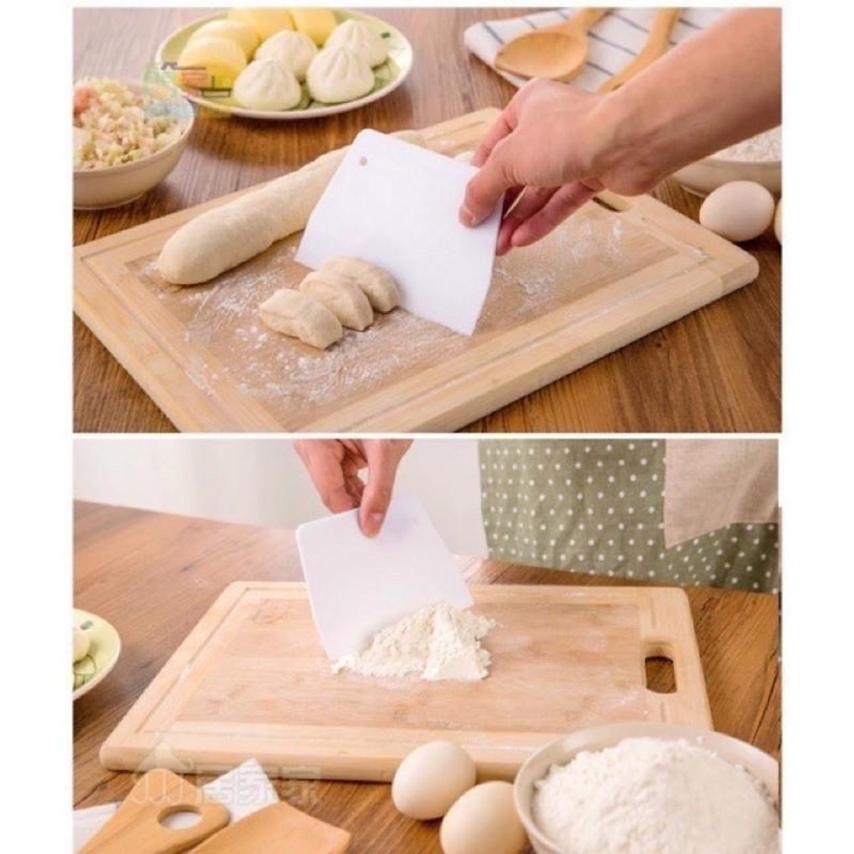 Miếng cắt và vét bột bằng nhựa