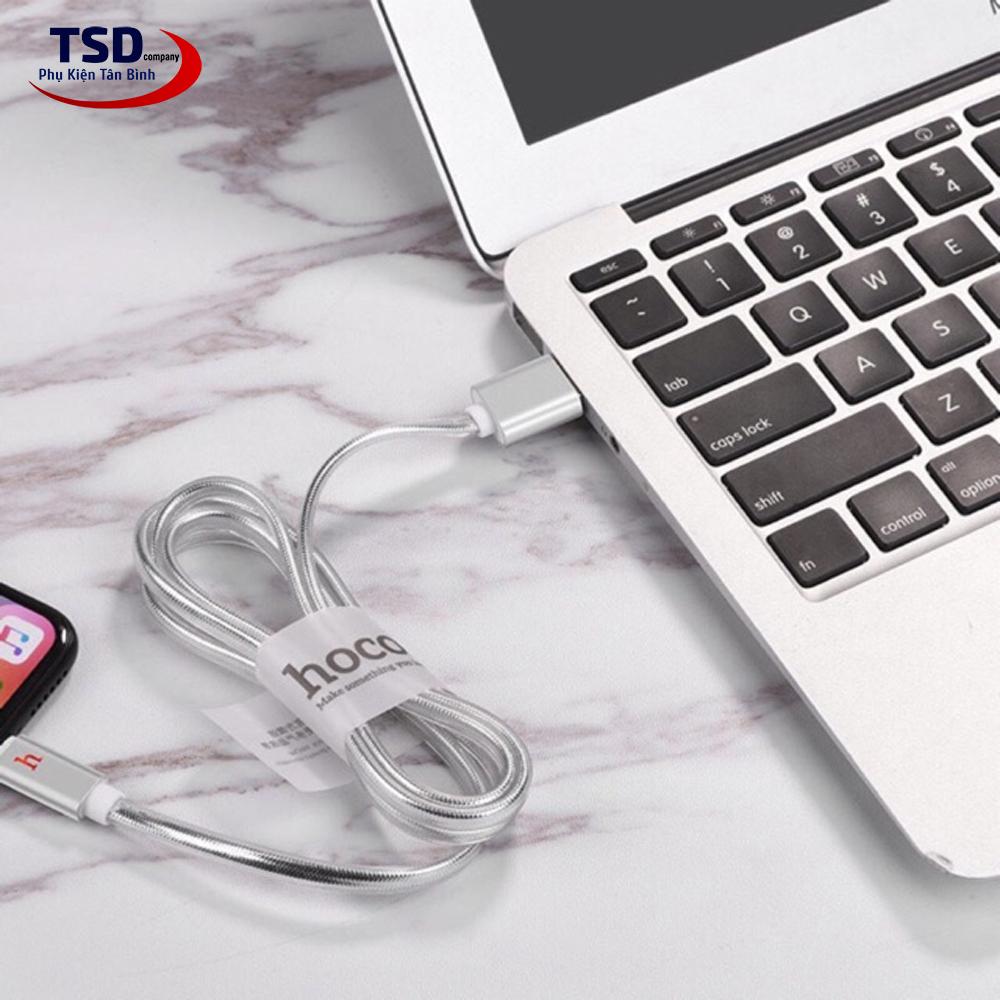 Cáp iPhone / iPad Hoco UPL12 120cm Có Đèn Báo Sạc