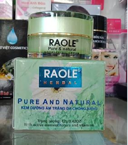 Kem Raole trắng da, dưỡng ẩm, chống nắng 12g