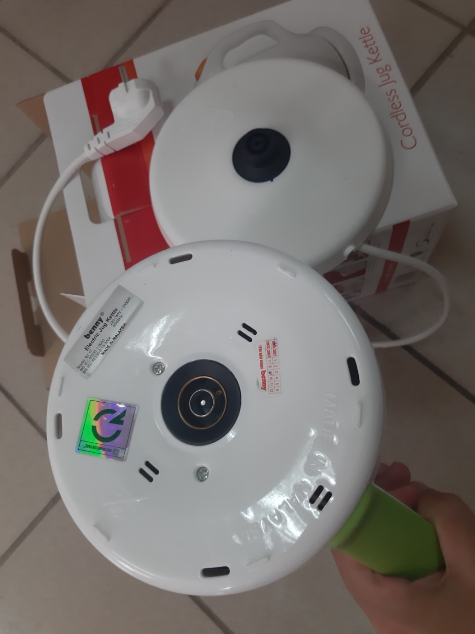 Bình đun siêu tốc Benny BJ17 1.7L Malaysia