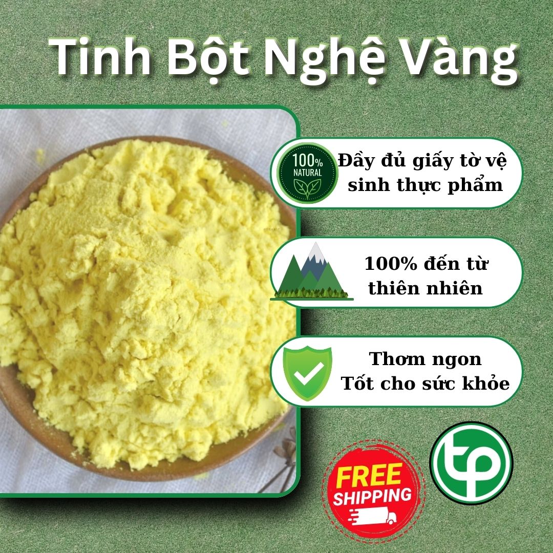 Tinh bột nghệ vàng nguyên chất 500g - Hàng công ty chất lượng cao