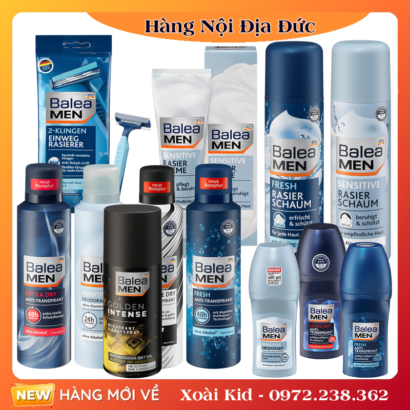 [Hàng nội địa Đức] Lăn khử mùi Balea men của Đức