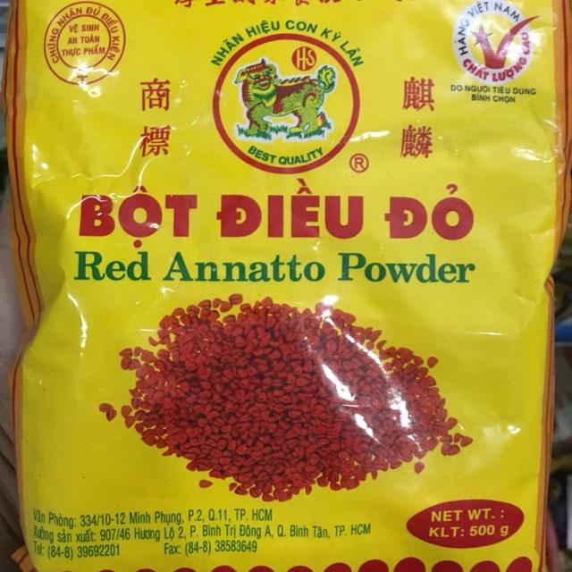 Bột điều đỏ hậu sanh 500g hsd 2020