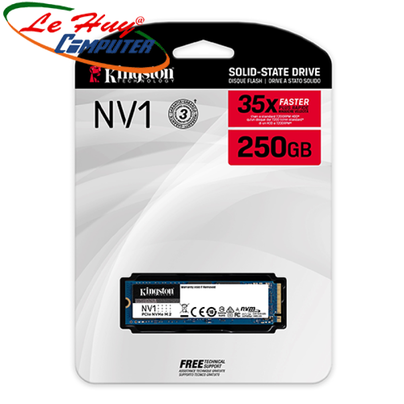 Bảng giá SSD Kingston NV1 250GB NVMe PCIe Gen 3.0 x 4 (SNVS/250G) Phong Vũ