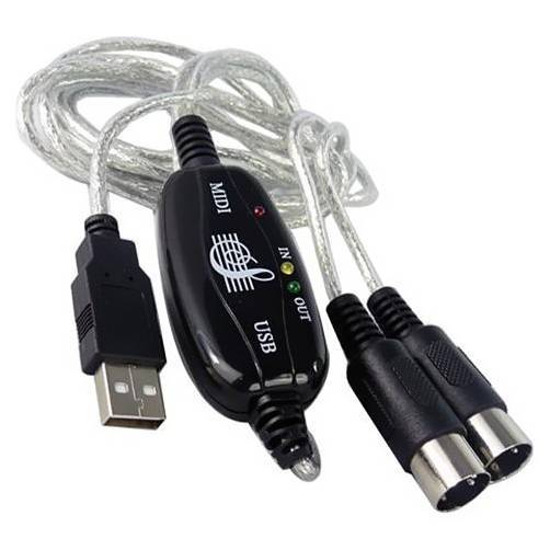 Dây cáp Midi to USB cho Organ, Keyboard