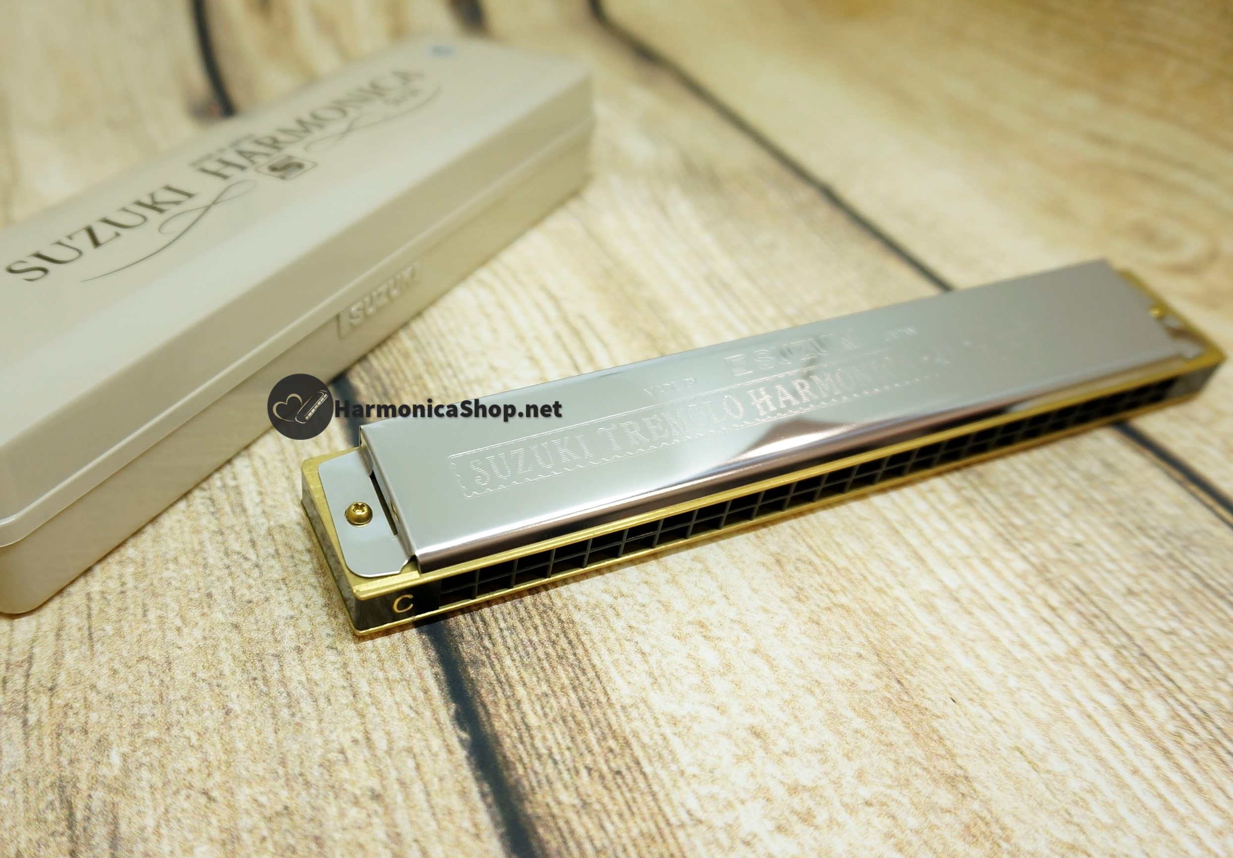 🎶 Kèn Harmonica 24 lỗ 🎵 Hàng Nhật Suzuki Tremolo 2-Timer SU-24
