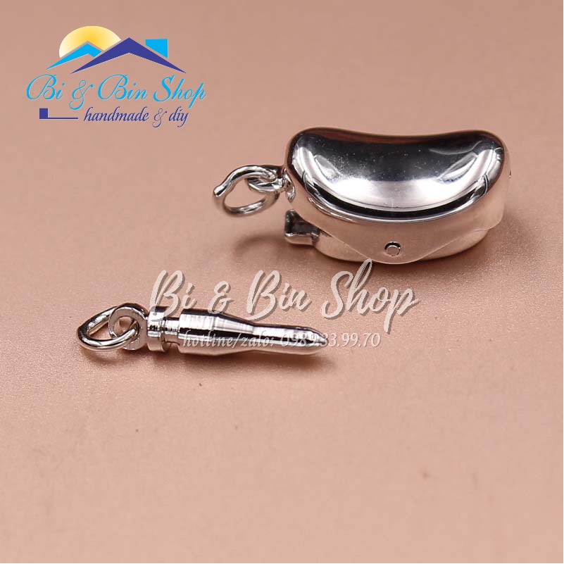 Khóa Yên Ngựa Làm Dây Chuyền Hạt Chuỗi, Khóa Dây Chuyền Ngọc Trai, Khóa Làm Trang Sức Handmade