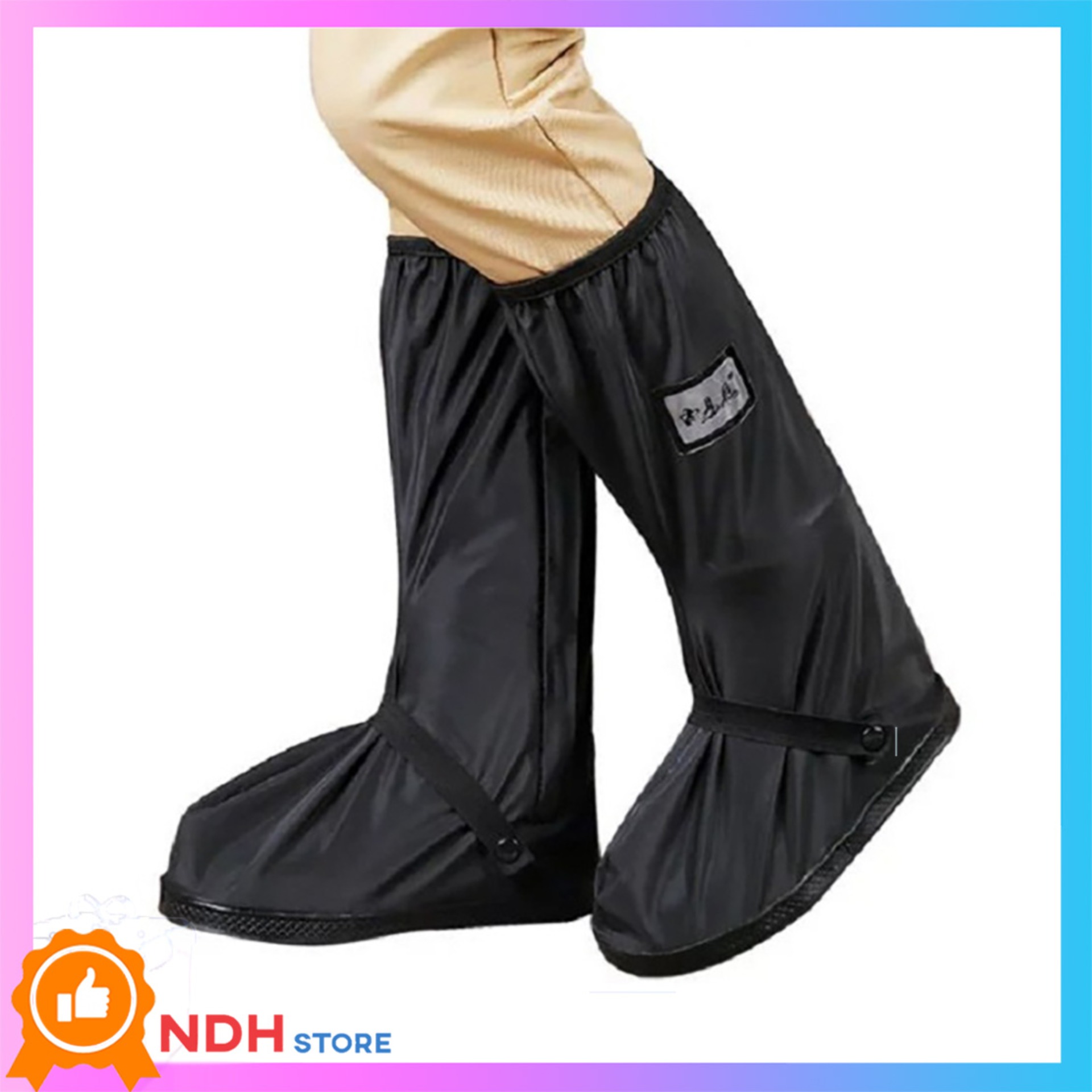 Free size waterproof rain shoes cover (2 type) durable non-slip rubber bottom can be used as rain boots, anti-wet shoes cover, wear hiking shoes, rain shoes