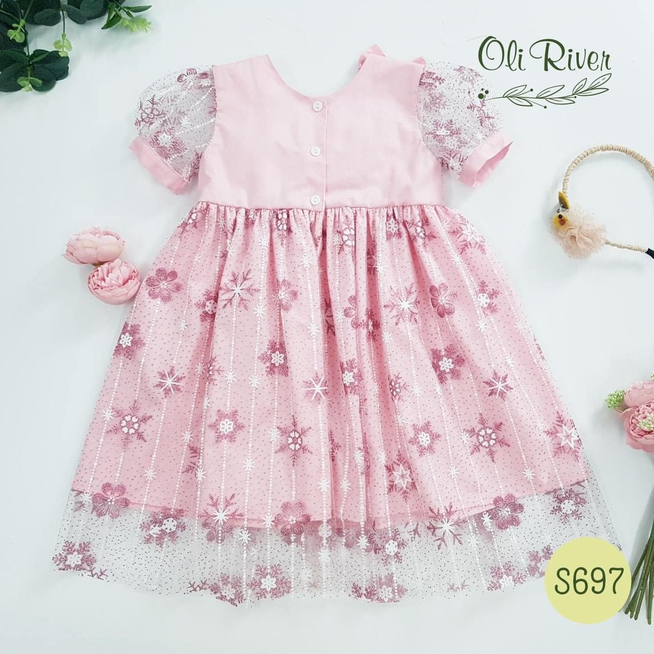 Váy Elsa Oli River đọc đáo cho bé gái
