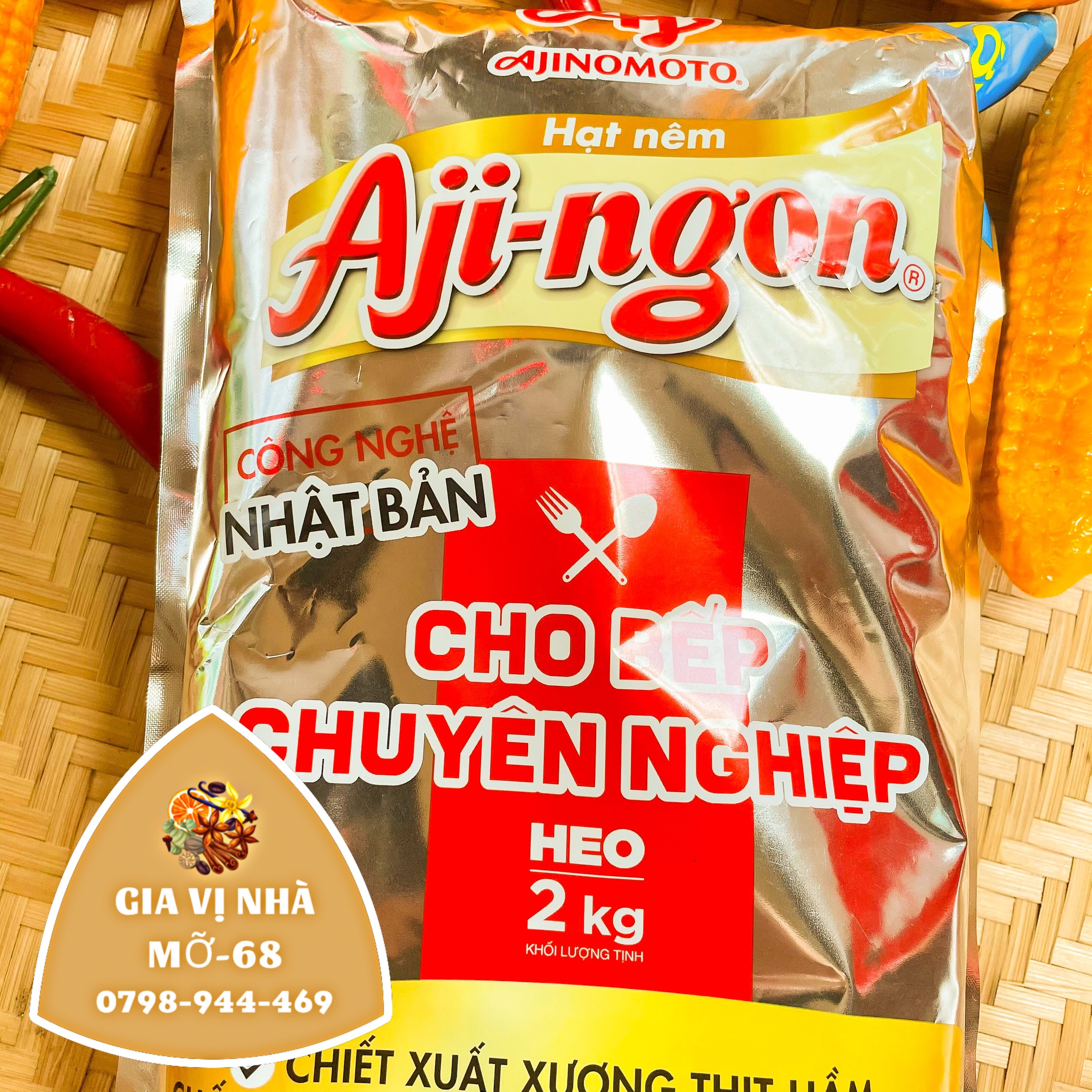 HẠT NÊM AJI -NGON HEO - GÓI 2KG