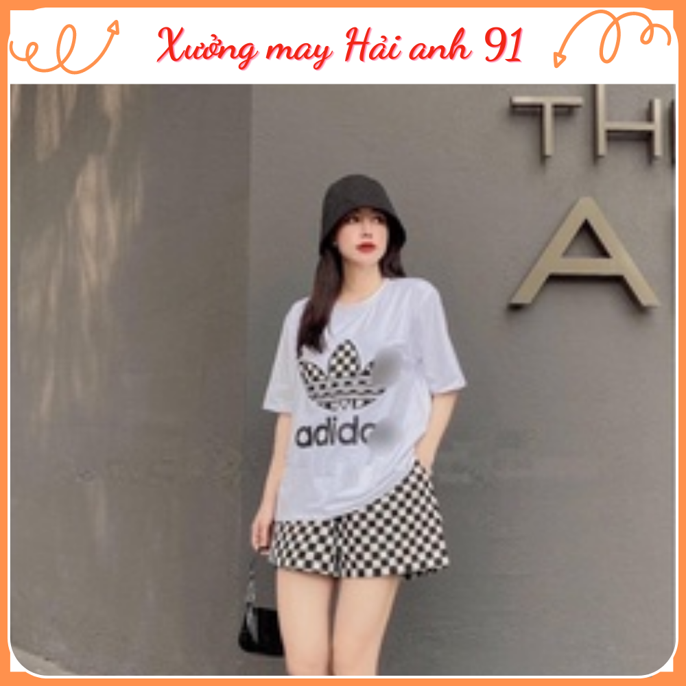 Bộ Đồ Thun Nữ Adidas cộc tay Free Size