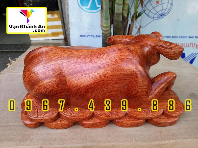 Tượng Trâu Tài Lộc gỗ hương - Tượng Phong Thủy - Trang Trí Nhà Cửa Decor - Quà Tặng Tân Gia - Quà Tặng Ý Nghĩa - Đồ Gỗ Mỹ Nghệ