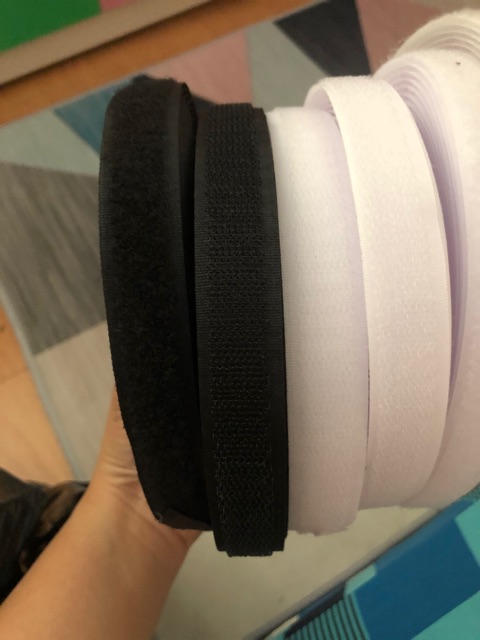 [HCM]Dán xé/Băng dính gai khóa nhám hiệu HOOK & LOOP rộng 2cm
