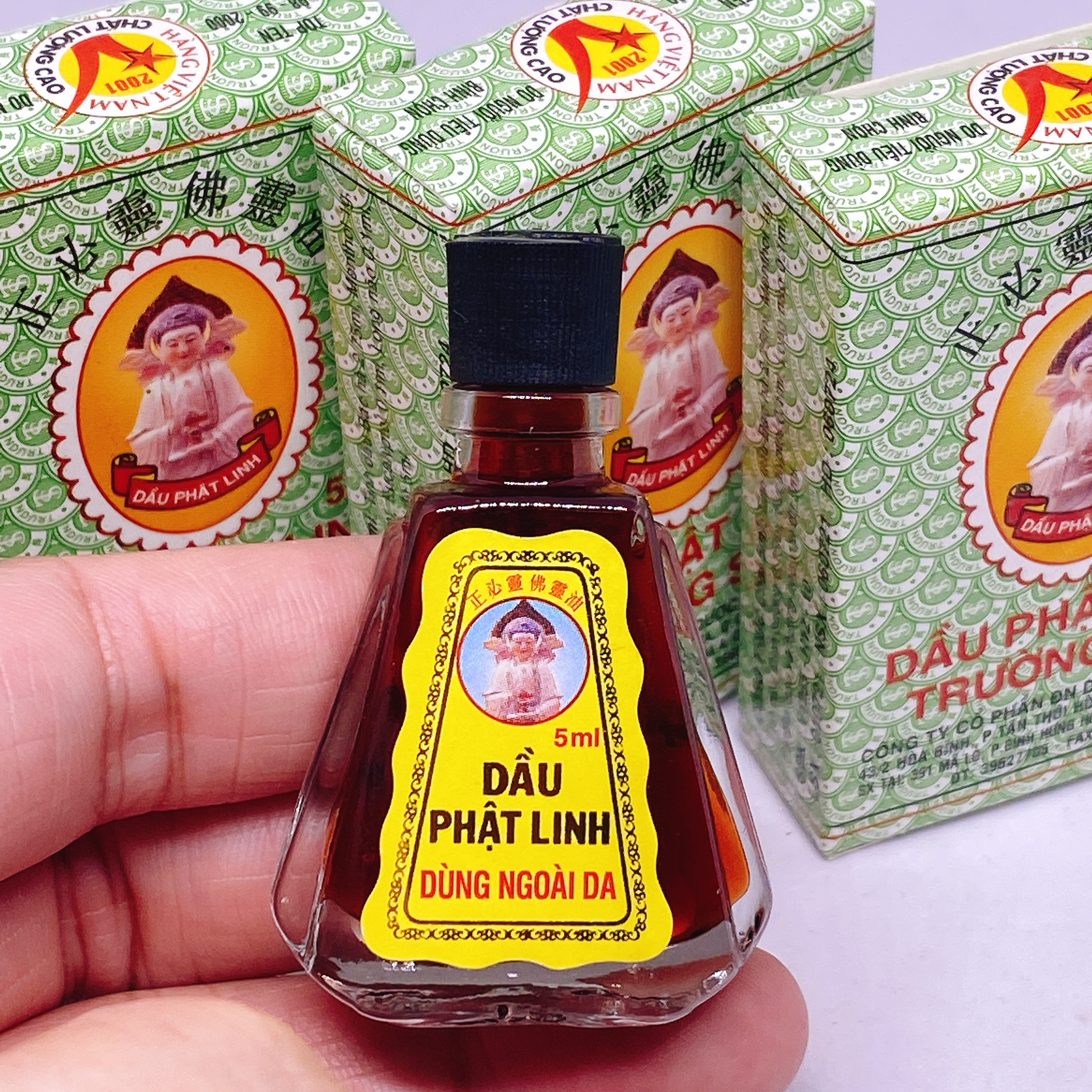 (Chính Hãng) Dầu Gió Phật Linh Trường Sơn Loại Lớn 5ml