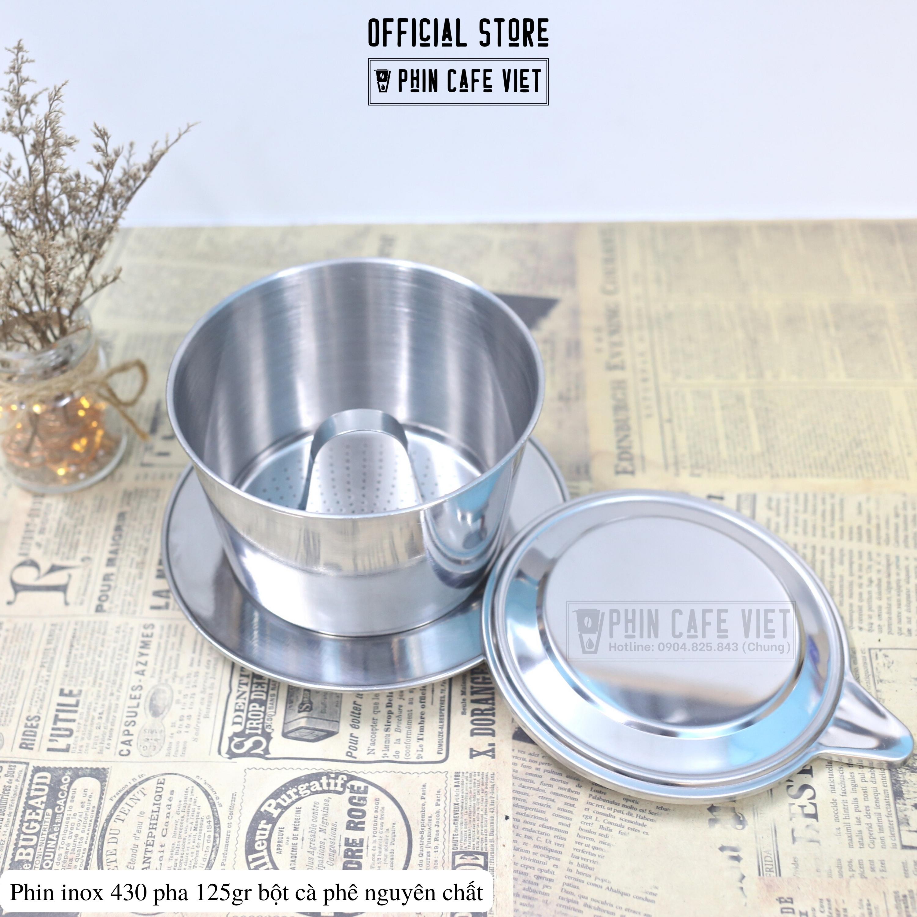 Phin cà phê inox loại to pha 125gr